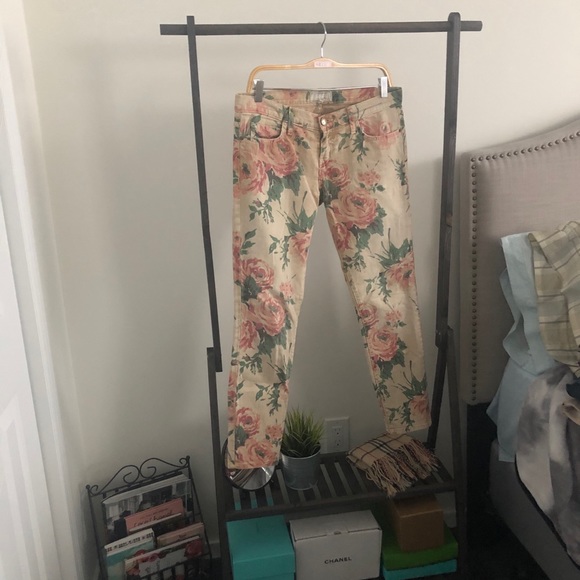 Current Elliott The Stiletto Haystack Floral Pants - Picture 2 of 12